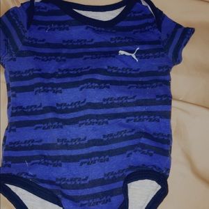 Blue puma onesie